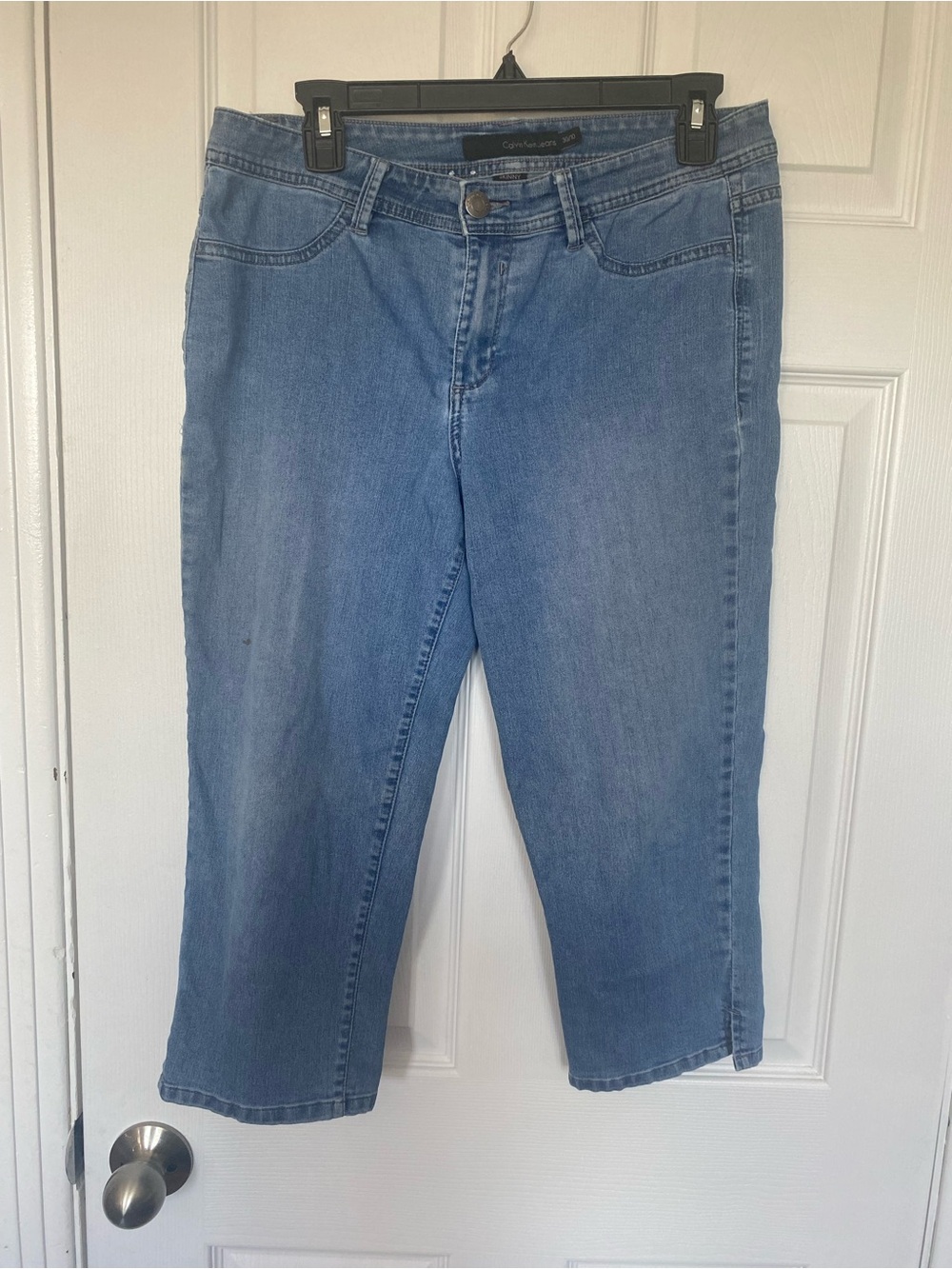 Calvin Klein Jeans Skinny Crop Blue Denim Capris 30/10
